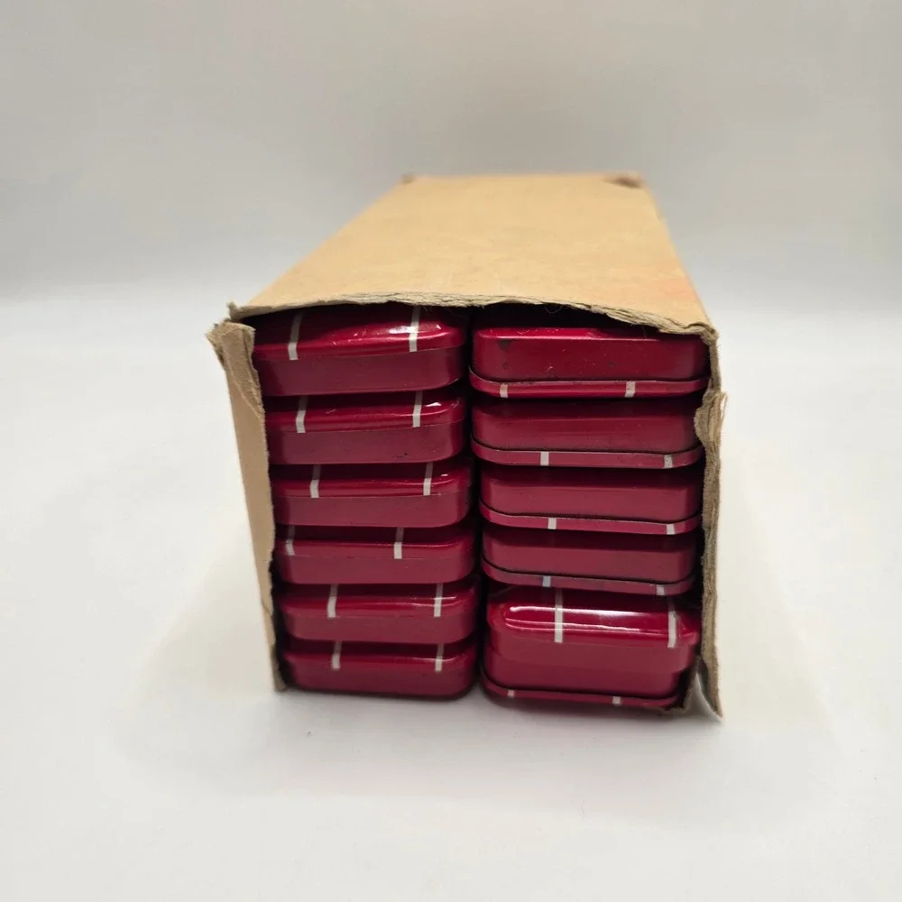 Binney & Smith Arcadian No. 525 Watercolor Paint Set Vintage Red Metal Tin 12pk